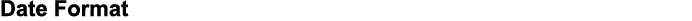 Date Format