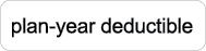 plan year deductible