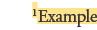 1Example